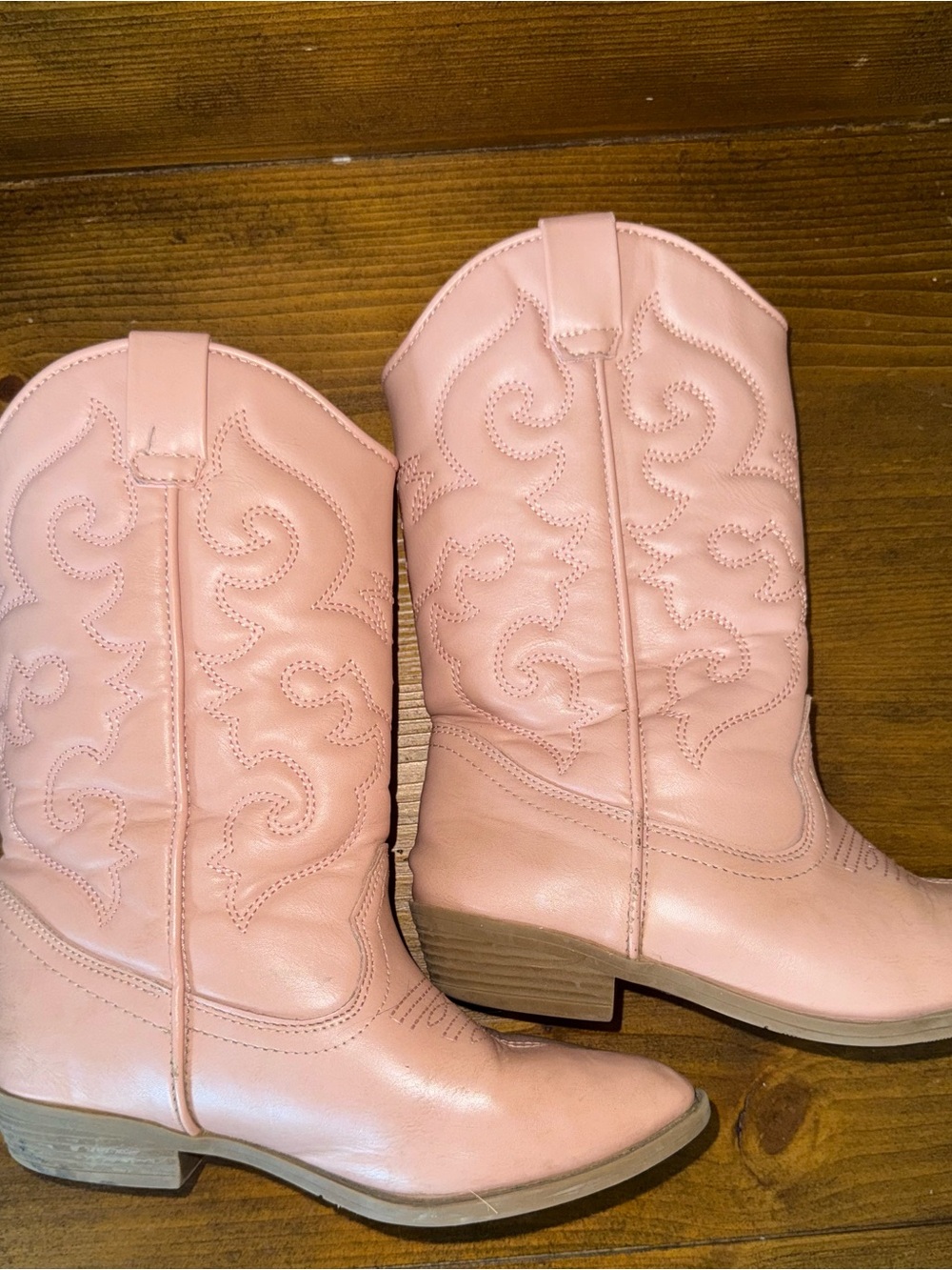 Tucker and Tate Girls Pink Western Ankle Boots